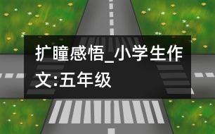 擴瞳感悟_小學生作文:五年級