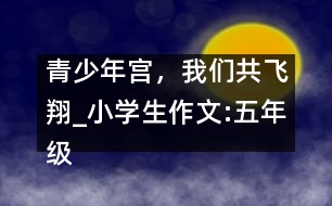 青少年宮，我們共飛翔_小學(xué)生作文:五年級