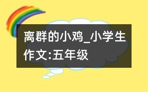 離群的小雞_小學(xué)生作文:五年級(jí)