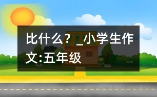 比什么？_小學(xué)生作文:五年級(jí)