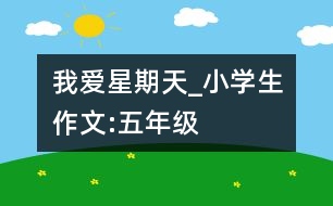我愛(ài)星期天_小學(xué)生作文:五年級(jí)