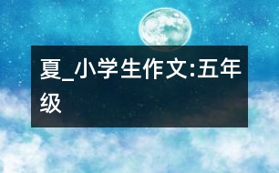 夏_小學(xué)生作文:五年級(jí)
