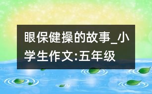 眼保健操的故事_小學(xué)生作文:五年級(jí)