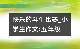 快樂的“斗?！北荣恄小學(xué)生作文:五年級