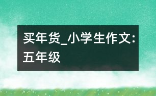 買(mǎi)年貨_小學(xué)生作文:五年級(jí)