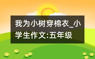 我為小樹穿棉衣_小學(xué)生作文:五年級(jí)