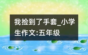 我撿到了手套_小學生作文:五年級