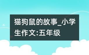 貓、狗、鼠的故事_小學(xué)生作文:五年級
