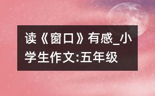 讀《窗口》有感_小學(xué)生作文:五年級