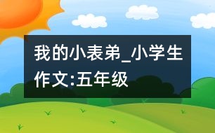 我的小表弟_小學(xué)生作文:五年級