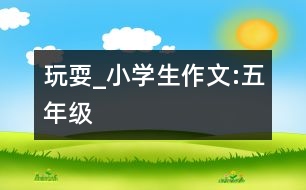 玩耍_小學生作文:五年級