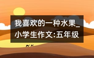 我喜歡的一種水果_小學生作文:五年級