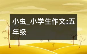 小蟲_小學生作文:五年級