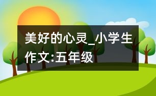 美好的心靈_小學(xué)生作文:五年級(jí)
