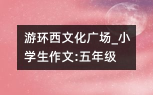 游環(huán)西文化廣場(chǎng)_小學(xué)生作文:五年級(jí)