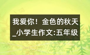 我愛你！金色的秋天_小學(xué)生作文:五年級(jí)