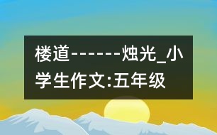樓道------燭光_小學生作文:五年級