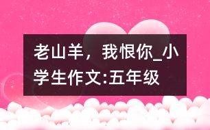 “老山羊”，我恨你_小學(xué)生作文:五年級