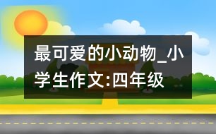最可愛的小動物_小學生作文:四年級