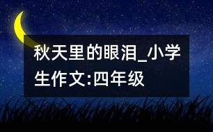 秋天里的眼淚_小學生作文:四年級