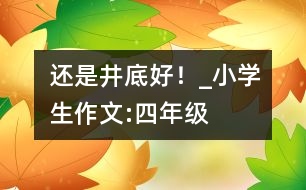 還是井底好！_小學(xué)生作文:四年級