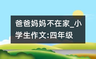 爸爸媽媽不在家_小學(xué)生作文:四年級(jí)