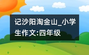 記沙陽(yáng)“淘金山”_小學(xué)生作文:四年級(jí)