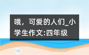 哦，可愛的人們_小學(xué)生作文:四年級