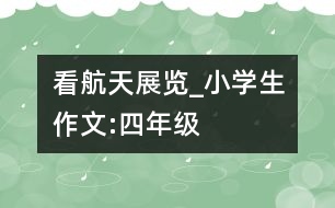 看航天展覽_小學(xué)生作文:四年級