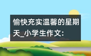 愉快、充實(shí)、溫馨的星期天_小學(xué)生作文:四年級(jí)