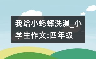 我給小蟋蟀洗澡_小學(xué)生作文:四年級