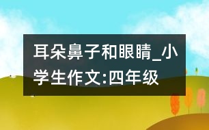 耳朵、鼻子和眼睛_小學(xué)生作文:四年級