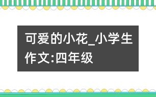 可愛的小花_小學生作文:四年級