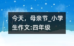 今天，母親節(jié)_小學生作文:四年級