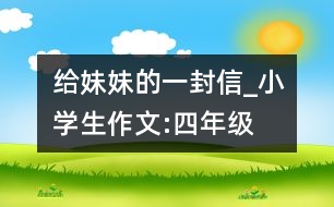 給妹妹的一封信_小學(xué)生作文:四年級