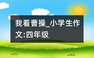 我看曹操_小學生作文:四年級