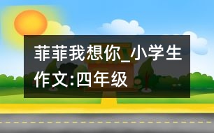 “菲菲”我想你_小學(xué)生作文:四年級