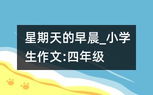 星期天的早晨_小學生作文:四年級