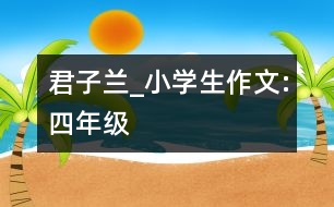 君子蘭_小學(xué)生作文:四年級(jí)