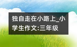 獨自走在小路上_小學(xué)生作文:三年級