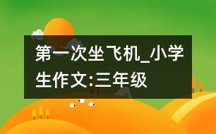 第一次坐飛機(jī)_小學(xué)生作文:三年級(jí)