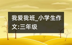 我愛我班_小學(xué)生作文:三年級(jí)