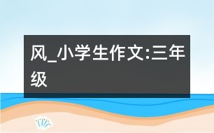 風_小學生作文:三年級
