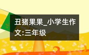 丑豬果果_小學(xué)生作文:三年級