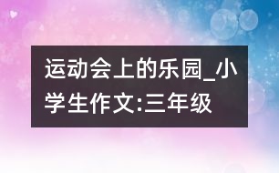 運(yùn)動(dòng)會(huì)上的樂園_小學(xué)生作文:三年級(jí)