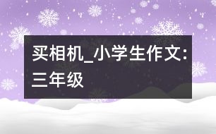 買相機_小學生作文:三年級