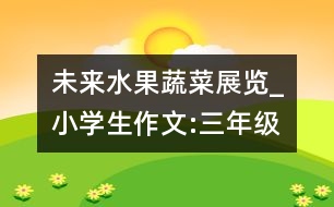 未來水果、蔬菜展覽_小學(xué)生作文:三年級(jí)