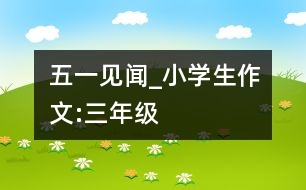 五一見(jiàn)聞_小學(xué)生作文:三年級(jí)