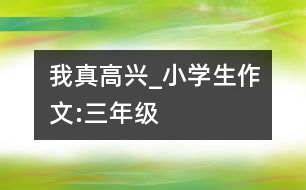 我真高興_小學生作文:三年級