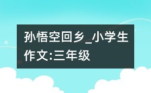 孫悟空回鄉(xiāng)_小學(xué)生作文:三年級